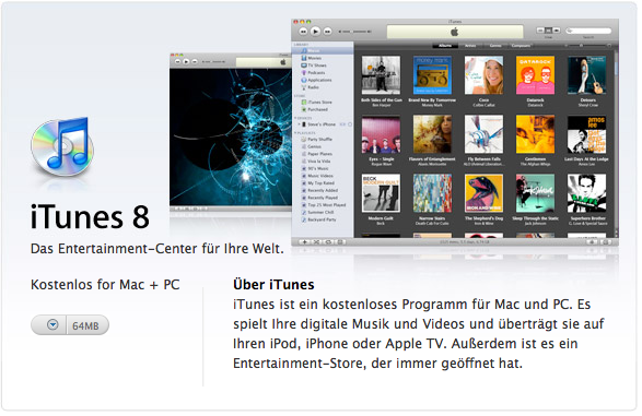 iTunes für Mac und pC