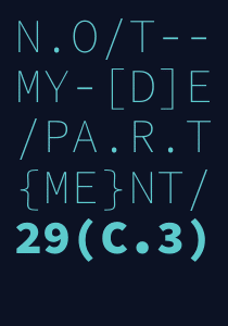 29C3 – not my department